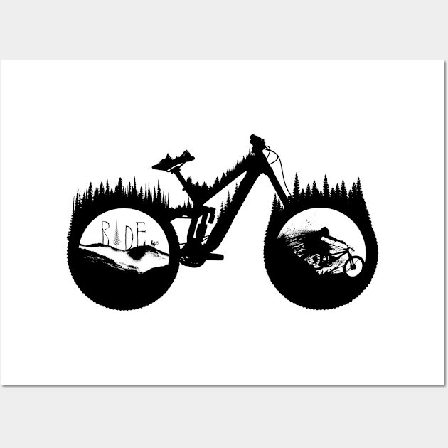 DH bike Wall Art by Bongonation